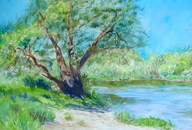 Finding Bliss, plein air style